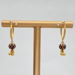 ⁦حلق ذهب عيار 21 الوزن 2.96 جرام⁩ - الصورة ⁦2⁩