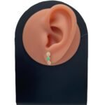 حلق اطفال ذهب عيار 18 الوزن 1.17 جرام