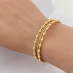 ⁦أسوارة وخاتم هيفاء ذهب عيار 18 الوزن 10.60 جرام⁩ - الصورة ⁦2⁩