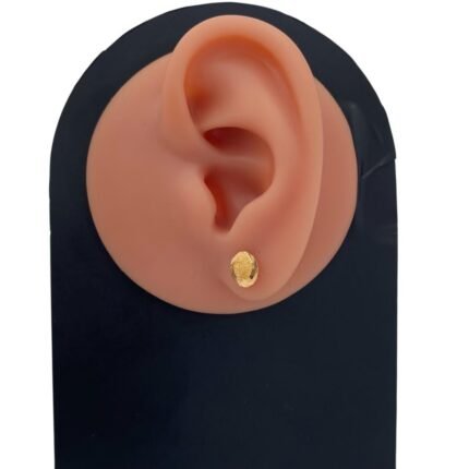 حلق ذهب عيار 21 الوزن 1.08 جرام