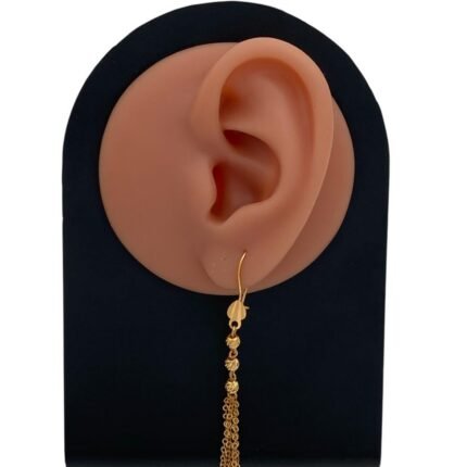 حلق ذهب عيار 21 الوزن 2.17 جرام