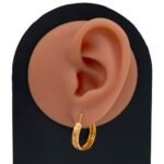 حلق ذهب عيار 21 الوزن 2.07 جرام