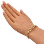 أسوارة هيفاء ذهب عيار 18 الوزن 6.16 جرام