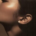 ⁦حلق ذهب عيار 18 الوزن 0.75 جرام⁩ - الصورة ⁦2⁩