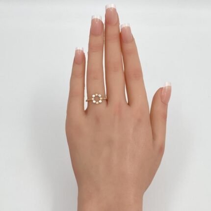 خاتم ذهب عيار 18 الوزن 1.06 جرام