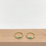 ⁦حلق ذهب عيار 18 وزن 1.40 جرام أناقة يومية مميزة⁩ - الصورة ⁦2⁩