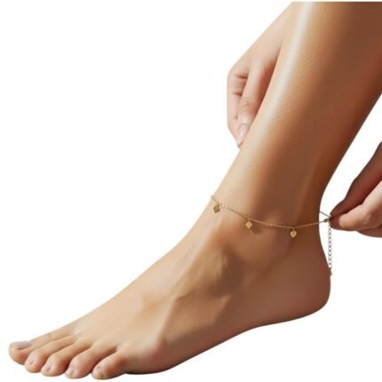 خلخال ذهب عيار 18 الوزن 1.31 جرام