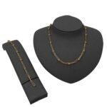 عقد واسواره ذهب عيار 18 الوزن 11.10 جرام