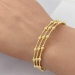 ⁦أسوارة هيفاء ذهب عيار 18 الوزن 8.57 جرام⁩ - الصورة ⁦2⁩