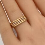 ⁦خاتم هيفاء ذهب عيار 18 الوزن 1.70 جرام⁩ - الصورة ⁦2⁩