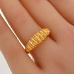 ⁦خاتم ذهب عيار 21 الوزن 1.88 جرام⁩ - الصورة ⁦2⁩