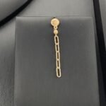 ⁦طقم ذهب عيار 18 وزن 7.51 جم تصميم حلقات الجنزير فخم وراقي⁩ - الصورة ⁦5⁩