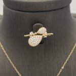 ⁦نصف طقم ذهب عيار 18 الوزن 7.38 جرام⁩ - الصورة ⁦4⁩