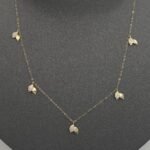 ⁦عقد تشوكر ذهب عيار 18 الوزن 1.08 جرام⁩ - الصورة ⁦3⁩