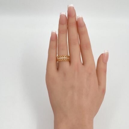 خاتم ذهب عيار 21 الوزن 1.88 جرام