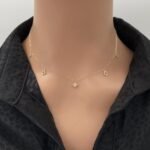 عقد ذهب عيار 18 الوزن 0.91 جرام