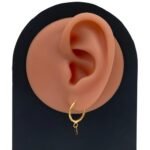 حلق ذهب عيار 21 الوزن 1.13 جرام