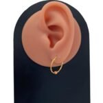 حلق ذهب عيار 21 الوزن 0.87 جرام