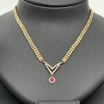 ⁦طقم ذهب عيار 21 الوزن 14.41 جرام⁩ - الصورة ⁦3⁩