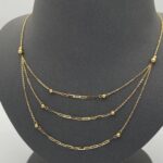 ⁦عقد ذهب عيار 18 الوزن 1.87 جرام⁩ - الصورة ⁦3⁩