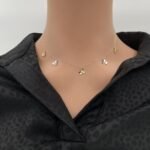 عقد تشوكر  ذهب عيار 18 الوزن 1.46 جرام