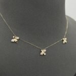 ⁦عقد تشوكر ذهب عيار 18 الوزن 1.19 جرام⁩ - الصورة ⁦4⁩