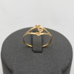 ⁦خاتم ذهب عيار 21 الوزن 0.66 جرام⁩ - الصورة ⁦2⁩