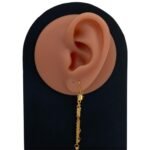 حلق ذهب عيار 21 الوزن 2.41 جرام