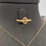 ⁦نصف طقم ذهب عيار 21 الوزن 2.75 جرام⁩ - الصورة ⁦2⁩