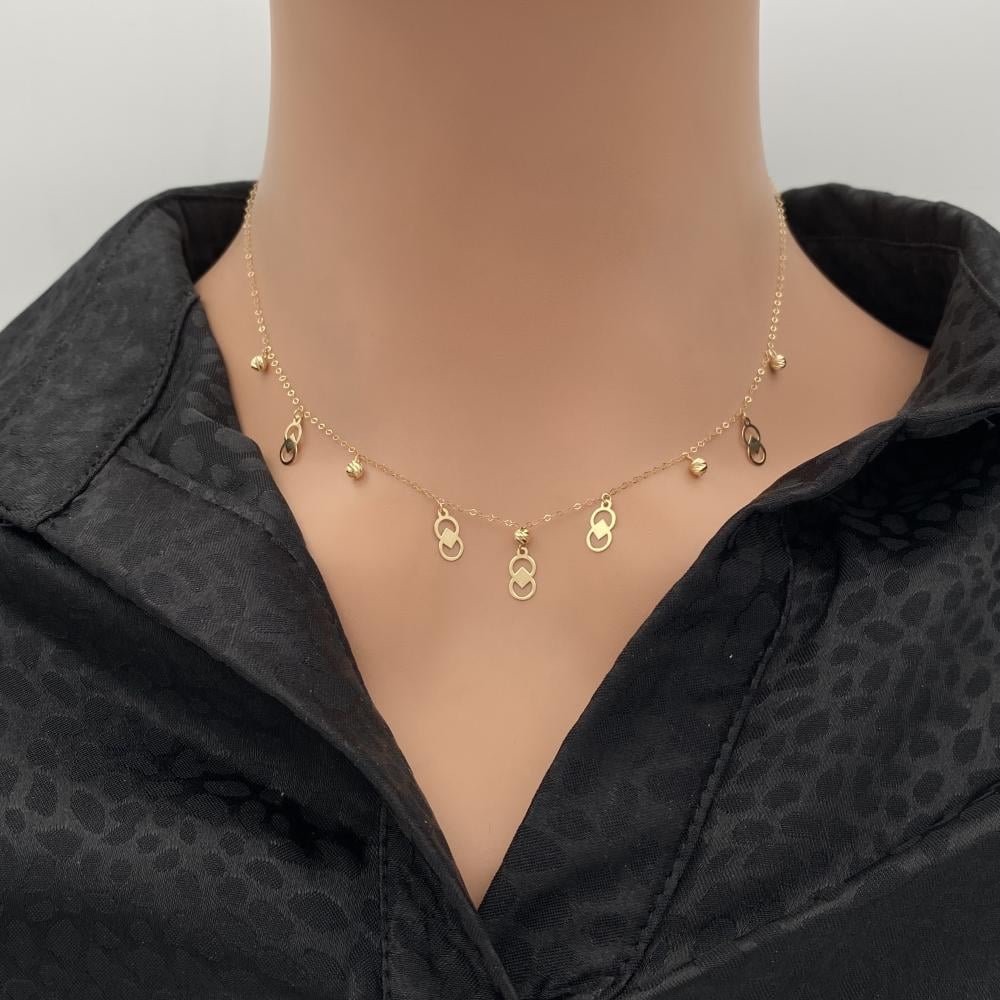 عقد ذهب عيار 18 الوزن 1.10 جرام عقد ذهب عيار 18 الوزن 1.10 جرام