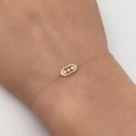 ⁦اسواره ذهب عيار 18 وزن 0.38 جرام أناقة يومية مميزة⁩ - الصورة ⁦2⁩