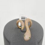 ⁦حلق ذهب عيار 21 الوزن 3.31 جرام⁩ - الصورة ⁦2⁩