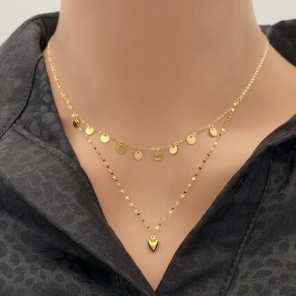 عقد ذهب عيار 18 الوزن 1.48 جرام