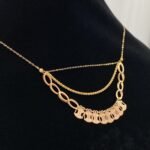 ⁦عقد شلال موديل الجنزير ذهب عيار 21 وزن 3.45 جم يناسب كل الإطلالات⁩ - الصورة ⁦5⁩