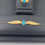 ⁦طقم  جناح الصقر ذهب عيار 21 الوزن 9.01 جرام⁩ - الصورة ⁦2⁩