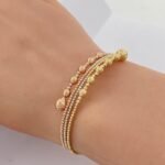 ⁦أسوارة هيفاء ذهب عيار 18 الوزن  5.63 جرام⁩ - الصورة ⁦2⁩