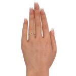 خاتم ذهب عيار 18 الوزن 0.6 جرام