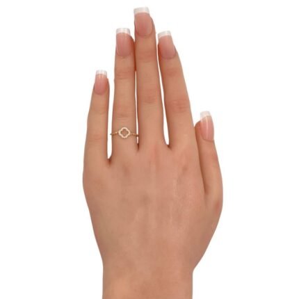 خاتم ذهب عيار 18 الوزن 0.6 جرام