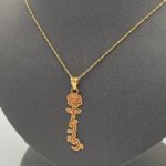 ⁦عقد جنتي ذهب عيار 21 الوزن 1.93 جرام⁩ - الصورة ⁦3⁩