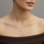 ⁦عقد ذهب عيار 18 الوزن 0.69 جرام قطعة ذهب بسيطة تلفت النظر⁩ - الصورة ⁦5⁩