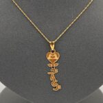 ⁦عقد ياحبي ذهب عيار 21 الوزن 1.81 جرام⁩ - الصورة ⁦4⁩