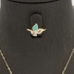 ⁦نصف طقم أطفال ذهب عيار 18 الوزن 3.24 جرام⁩ - الصورة ⁦2⁩