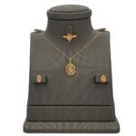 نصف طقم ذهب عيار 21 الوزن 3.37 جرام