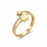 خاتم ذهب عيار 18 -M202054