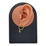 حلق ذهب عيار 21 الوزن 1.12 جرام