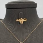 ⁦نصف طقم ذهب عيار 21 الوزن 3.34 جرام⁩ - الصورة ⁦4⁩