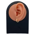 حلق ذهب عيار 18 الوزن 1.12 جرام