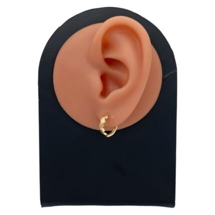 حلق ذهب عيار 18 الوزن 1.12 جرام