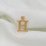 تعليقه حرف H ذهب عيار 21 -R550017