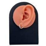 حلق ذهب عيار 18 الوزن 1.87 جرام